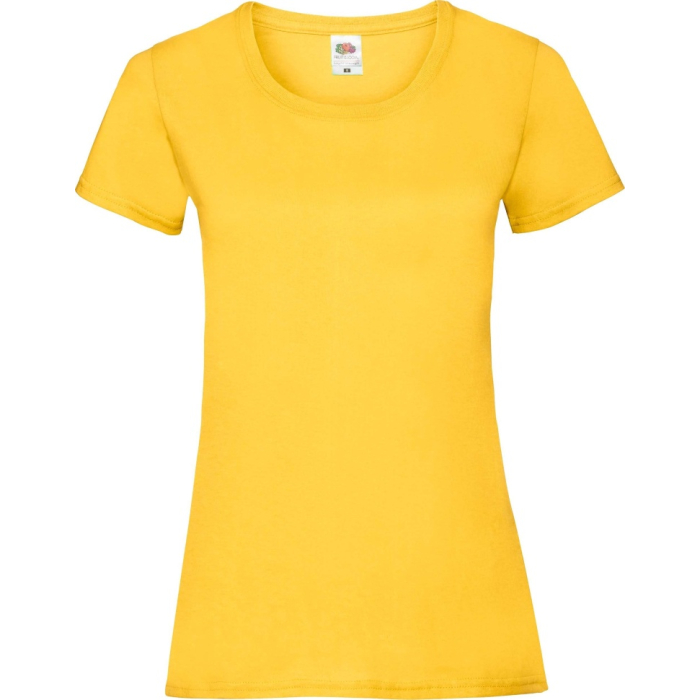 Футболка Fruit of the Loom Valueweight Ladies Солнечно-Желтый XL