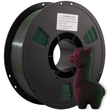 SILK PLA Dual Color-пластик для 3D-принтера 1.75mm 1кг Фіолетово-червоний Темно-зелений