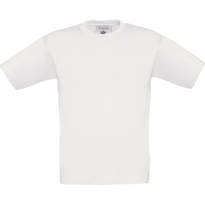 Футболка дитяча B&C Exact 150 Белый 7-8 лет