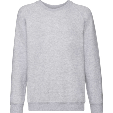 Світшот дитячий Fruit of the Loom Kids Classic Raglan Sweat Серый Меланж 14-15 лет