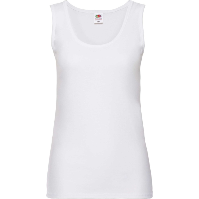 Майка Fruit of the Loom Valueweight Ladies Белый XS