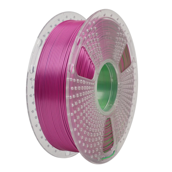 Silk PLA+ пластик Sunlu Tri Color для 3D-принтера 1.75mm 1кг Синій-Зелений-Фіолетовий