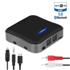 Bluetooth-ресивер-трансмітер Vikefon BT-B19. Bluetooth 5.0, AptX HD, CSR8675
