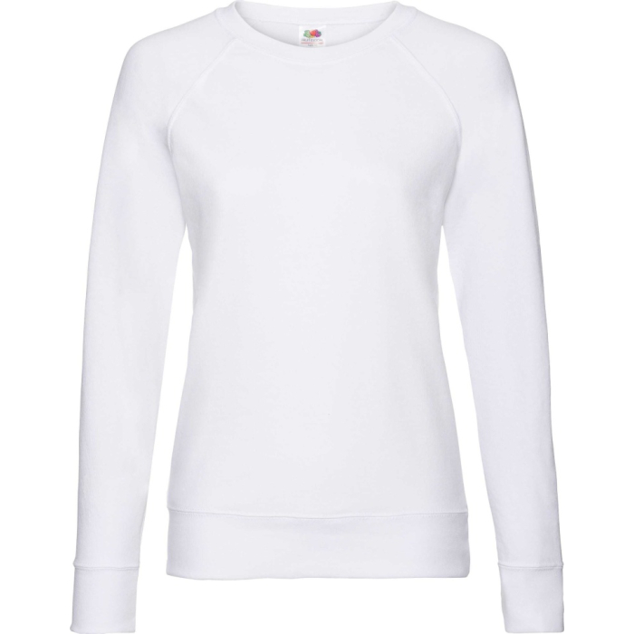 Світшот Fruit of the Loom Lightweight Raglan Sweat Ladies Белый М