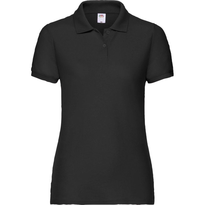 Теніска Fruit of the Loom 65:35 Polo Ladies Черный XS