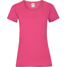 Футболка Fruit of the Loom Valueweight Ladies Ярко-Розовый S