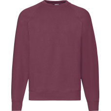 Світшот Fruit of the Loom Raglan Sweat Бордовый 2XL