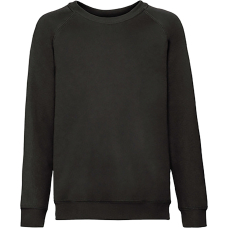 Світшот дитячий Fruit of the Loom Kids Classic Raglan Sweat Черный 14-15 лет
