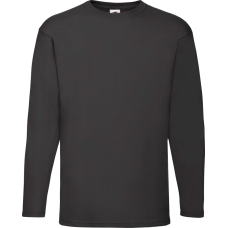 Футболка з довгим рукавом Fruit of the Loom Valueweight Long Sleeve Черный L