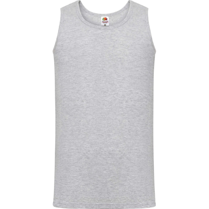 Майка Fruit of the Loom Valueweight Athletic Vest Серый Меланж S