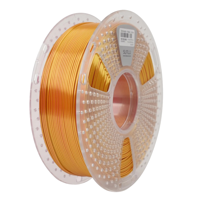 Silk PLA+ пластик Sunlu Dual Color для 3D-принтера 1.75mm 1кг Червоний-Золотий