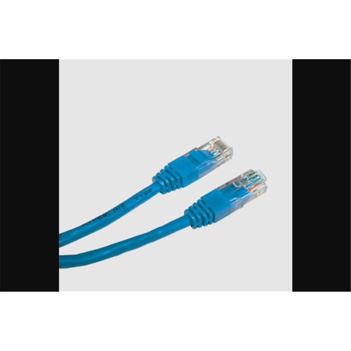 Патч-корд  E-server UTP,  0.5 м, кат. 5e - синій