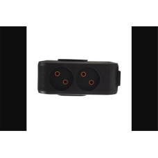 Viko Multi-let 2 (90132200) - Колодка 2 гнізда без заземлення (Чорний)
