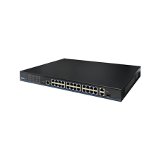 UTP3226TS-PSB - 24 порти 10/100 Мбіт/с PoE+ 2 порти Gigabit RJ-45 (1 порт комбінований SFP)