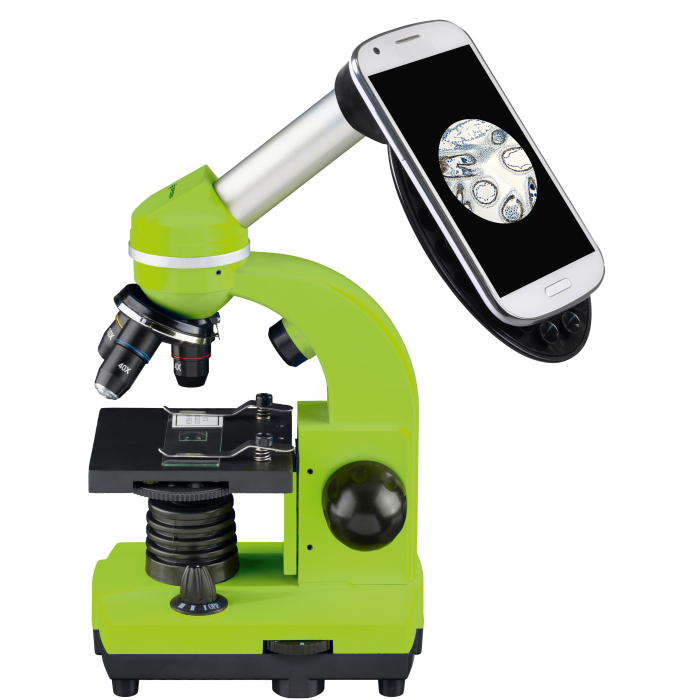 Мікроскоп Bresser Junior Biolux SEL 40x-1600x Green з адаптером для смартфона (8855600B4K000)