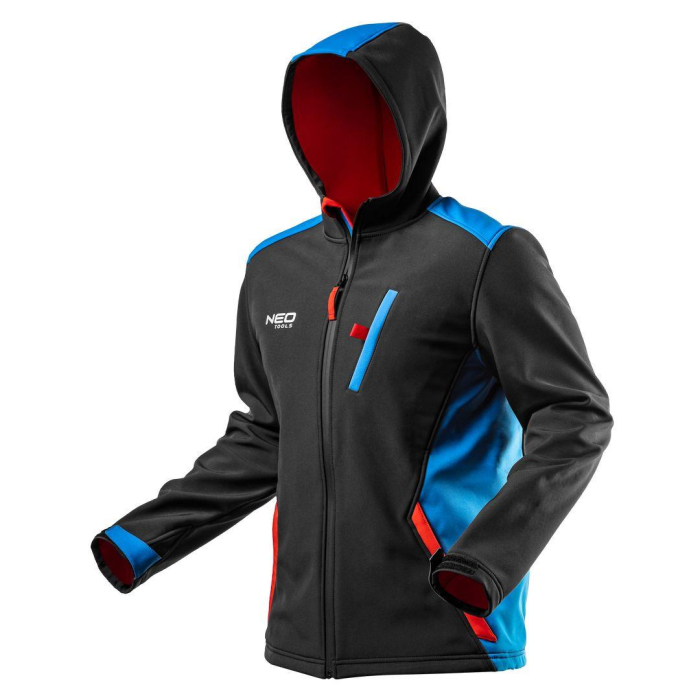 Куртка робоча водонепроникна Neo Tools Softshell M Чорна (81-558-M)