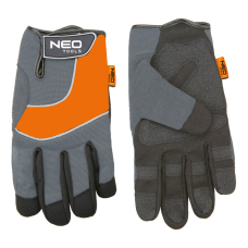 Рукавички захисні шкіряні Neo Tools р.10 Чорно-сіро-помаранчеві (97-605)